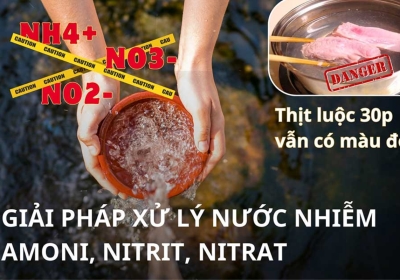 Amoni trong nước sinh hoạt: Dấu hiệu và cách xử lý