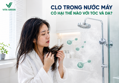 Clo trong nước máy có hại thế nào với tóc và da?