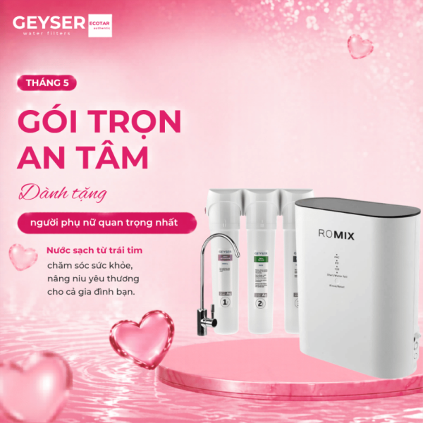 Máy lọc nước chuẩn khoáng Geyser Ecotar 9 ROMIX